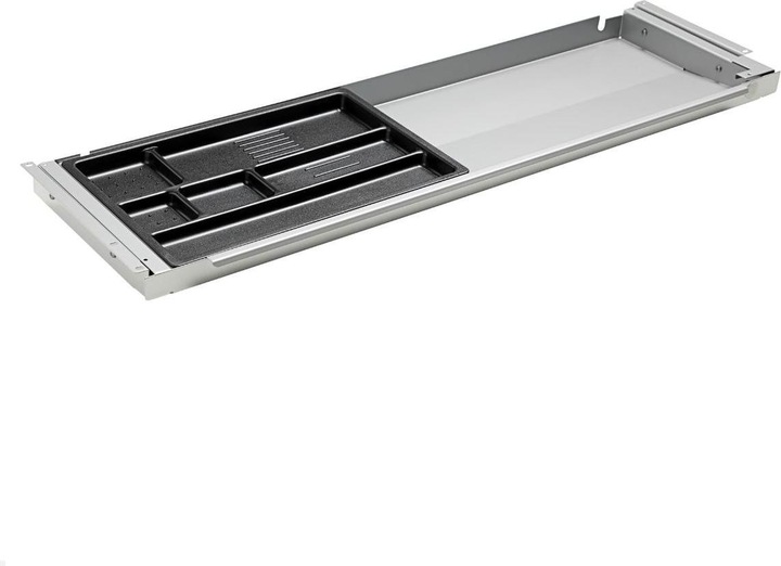 TecLines TUS001A Under-counter drawer with plastic insert L, silver