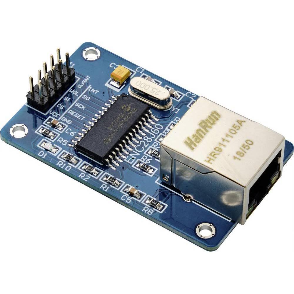 Thumbnail - Tru Components Netzwerk-Modul ENC28J60, Entwicklungsboard + Kit