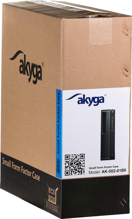 Actual product image Akyga AK-502-02BK computer case midi tower (mATX, Flex ATX)