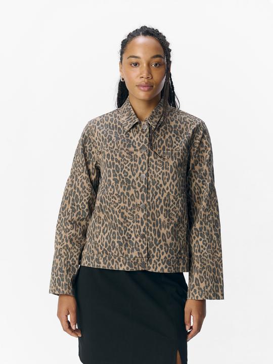 Image du produit Object Veste en jean imprimé léopard (L)