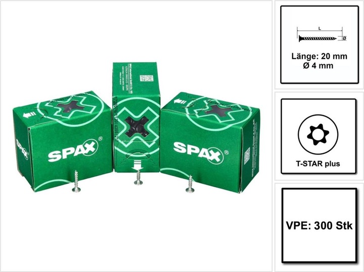 Immagine prodotto Spax Viti per schienali (300 Viti per pezzo)