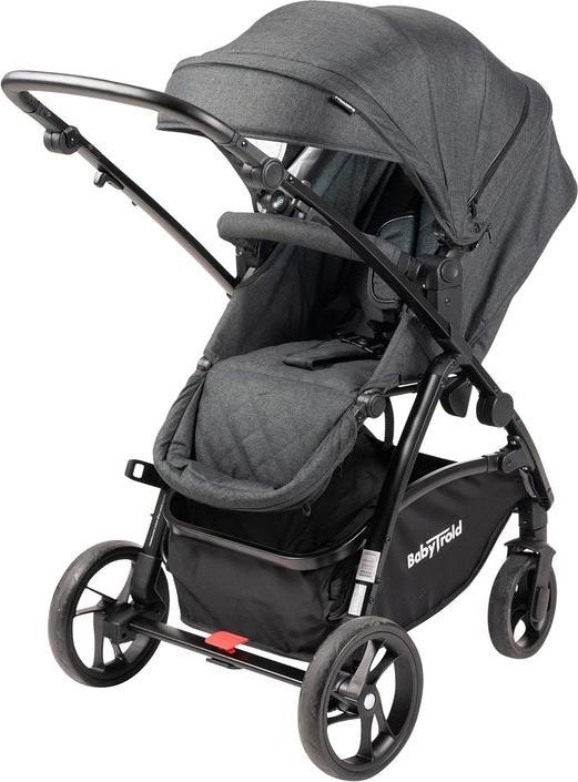 Actual product image Babytrold Mini Combi Pram Black Melange