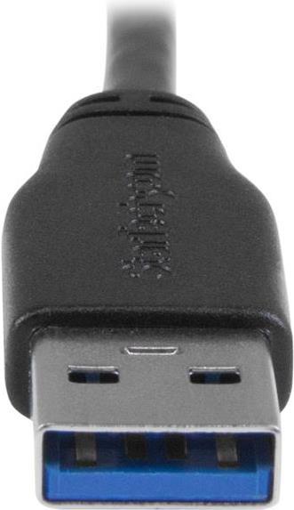 Image du produit StarTech Câble Slim Micro USB 3.0 50 cm, coudé à gauche - Câble de connexion USB 3.1 Gen 1 (5 Gbit/s) (0.50 m, USB 3.2 Gen 1)