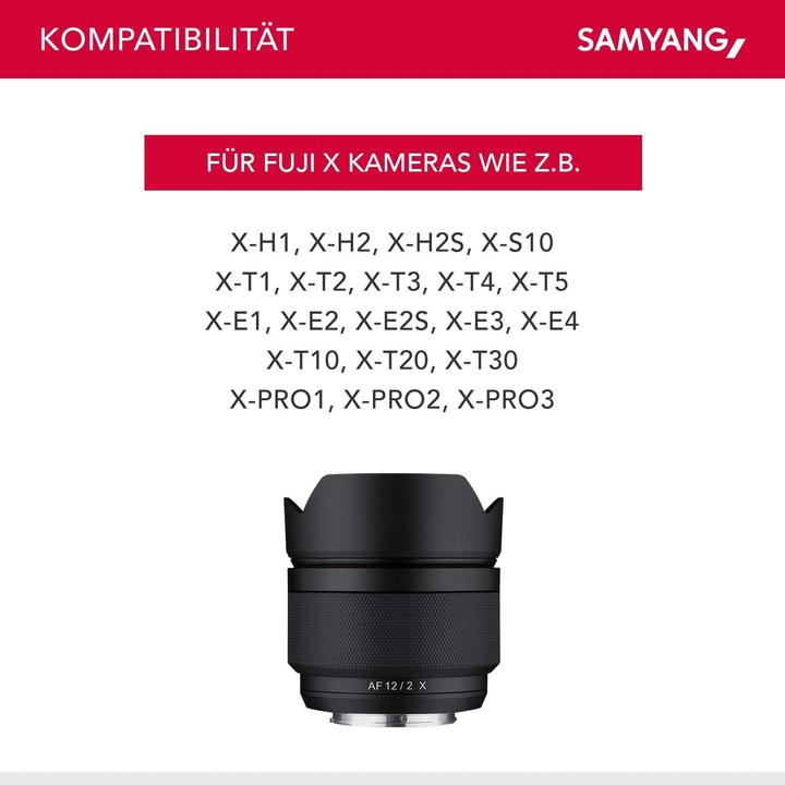 Actual product image Samyang AF 12mm f/2 Fujifilm X (Fujifilm X, APS-C / DX)