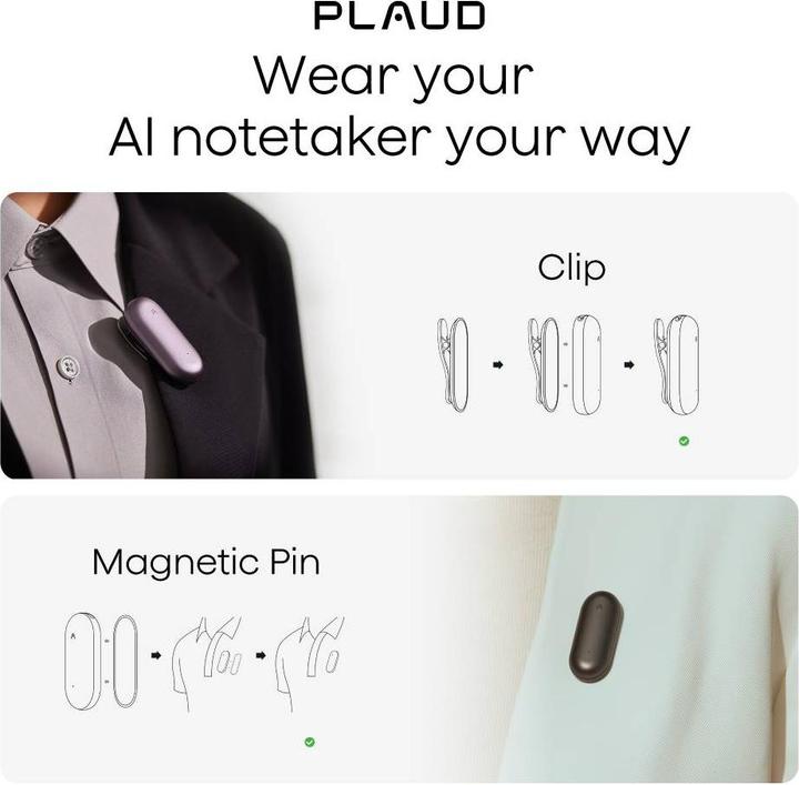 Produktbild Plaud NotePin (64 GB)