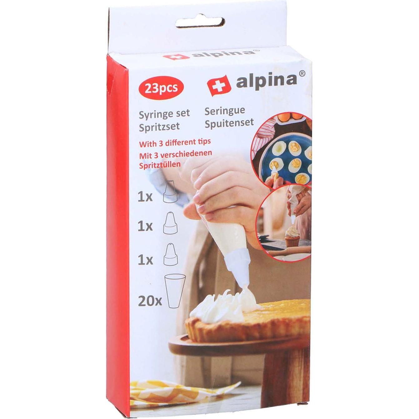 alpina Set di siringhe da 23 pezzi, Sac à poche