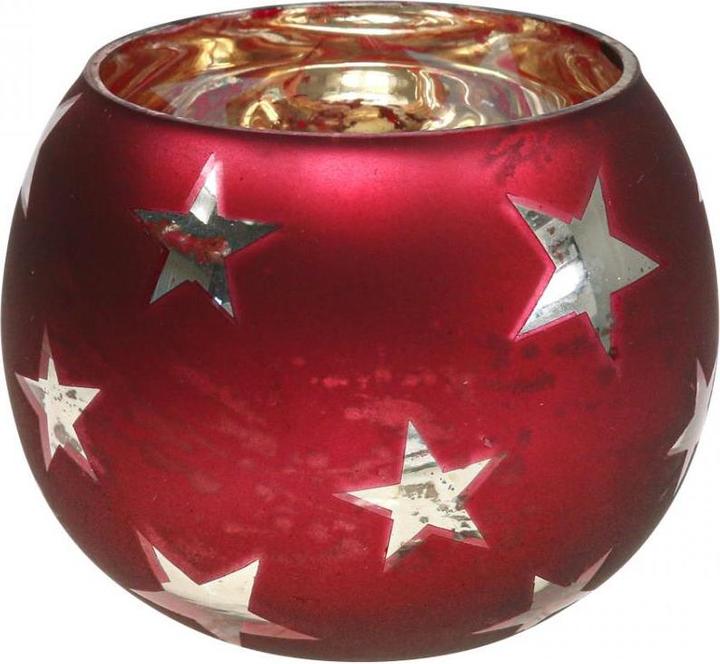 Produktbild Viana Glas Windlicht mit Sternendekor
