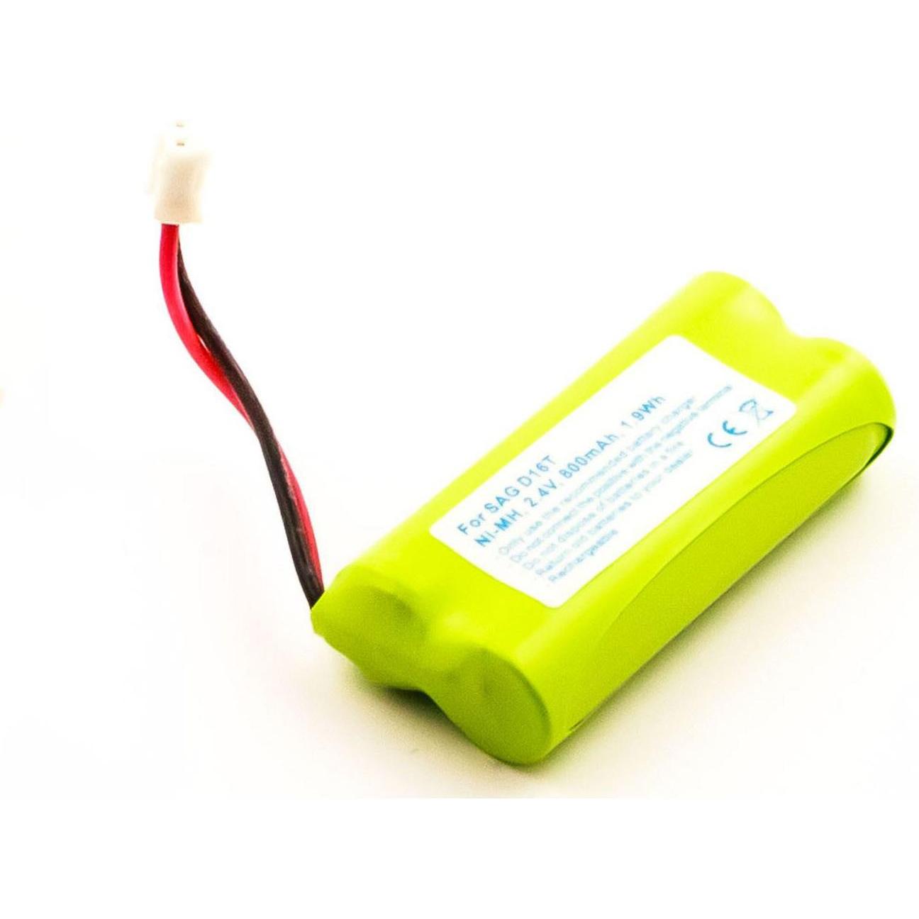 AGI 91433 - Akku - SAGEM D16T - Grün - Nickel-Metallhydrid (NiMH) - 600 mAh - 2,4 V, Telefon Zubehör