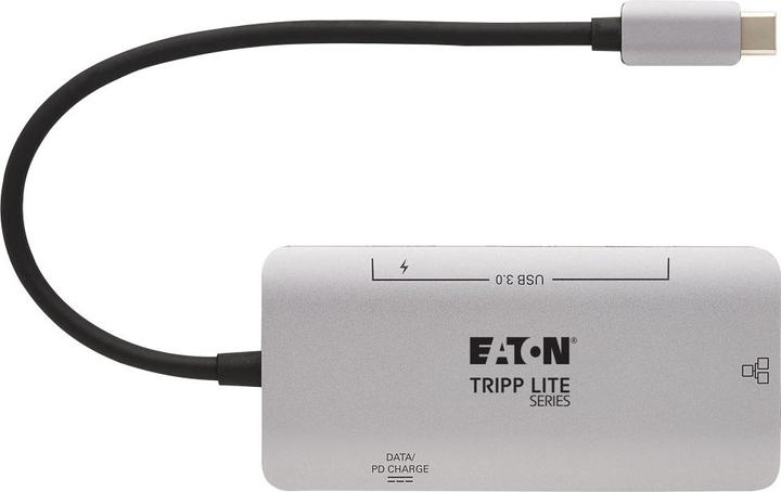 Actual product image Eaton 3-Port USB-C Hub - USB 3.2 Gen 1 3 USB-A Ports GbE Thunderbolt 3 100W PD Charging Al (USB-C, 3 ports)