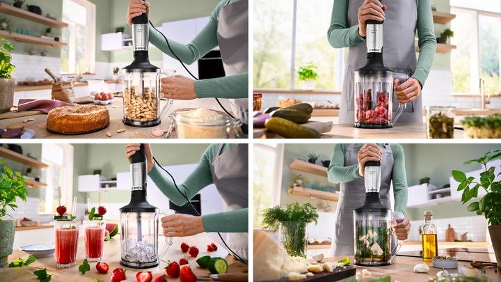 Produktbild Bosch Hausgeräte Series 6, Hand blender, ErgoMaster, 1000 W, Stainless steel, MSM6M652
