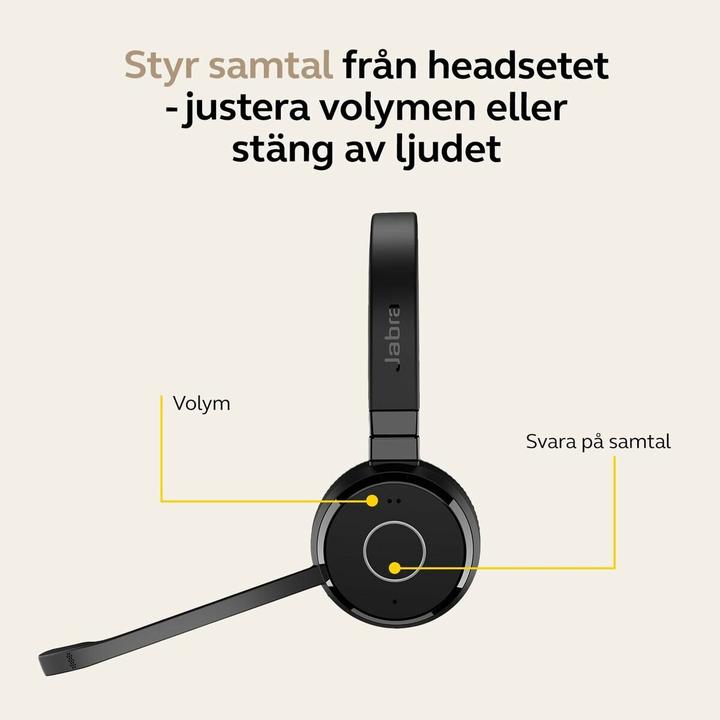 Productafbeelding Jabra Evolve 65 TE Stereo UC (Draadloze, USB-A)