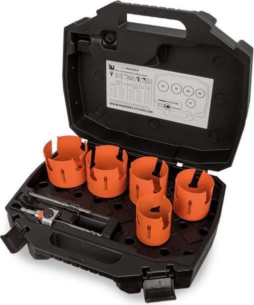 Produktbild Mandrex Mehrzweck HM-Lochsägen-Kits SuperXcut (57 mm, 65 mm, 68 mm, 76 mm, 83 mm)