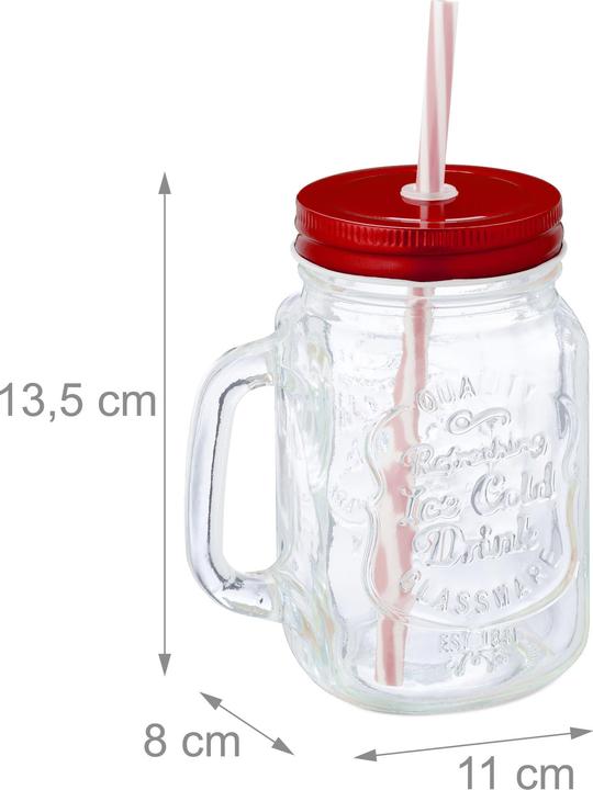 Produktbild Relaxdays 8x Trinkglas (0.50 l, 1 x)