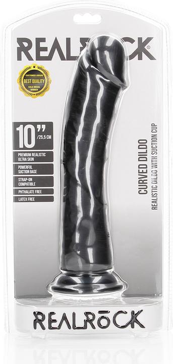 Produktbild RealRock Curved Realistic Dildo with Suction Cup - 10"/ 25,5 cm