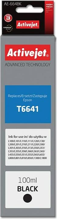 Energie-Label Activejet AE-664Bk - Kompatibel - Tinte auf Farbstoffbasis - Schwarz - Epson - Epson: L100 (BK)