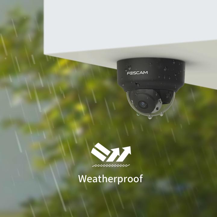 Actual product image Foscam D2EP - Full HD PoE Buiten IP Camera - Zwart (1920 x 1080 Pixels)