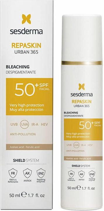 Produktbild Sesderma Repaskin Urban 365 Enthaarungsmittel (Sonnencreme Gesicht, SPF 50, 50 ml)