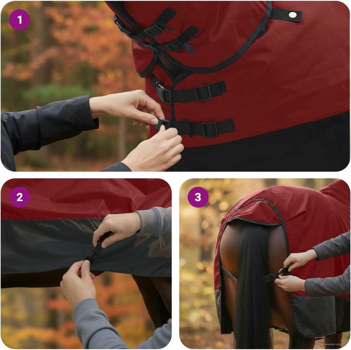 Produktbild vidaXL Pferdedecke (145 cm)