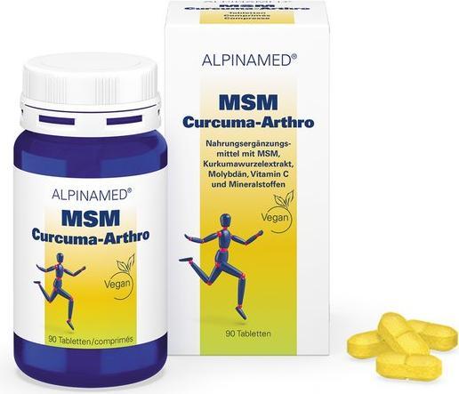 Image du produit Alpinamed MSM Curcuma (90 pièce(s), Cachets, 128 g)