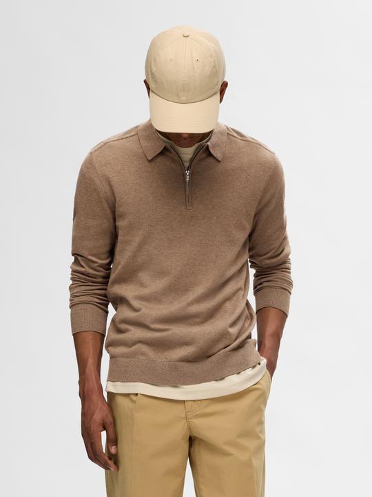 Actual product image Selected Knitted long-sleeved polo shirt (XXL)