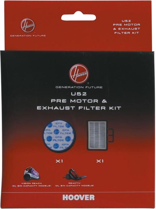 Image du produit Candy Hoover U52 Kit Filtre Moteur + Filtre Hepa