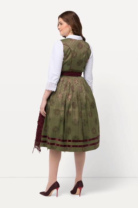 Produktbild Ulla Popken Dirndl, Ornamente, Carree-Ausschnitt, ärmellos (58)