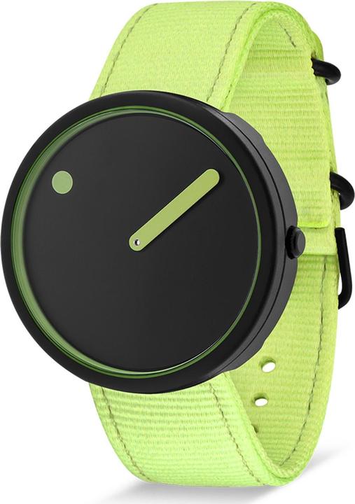 Produktbild Picto R44023-R013 Manta Ray Black and Paradise Green 40mm 5ATM (Analoguhr)