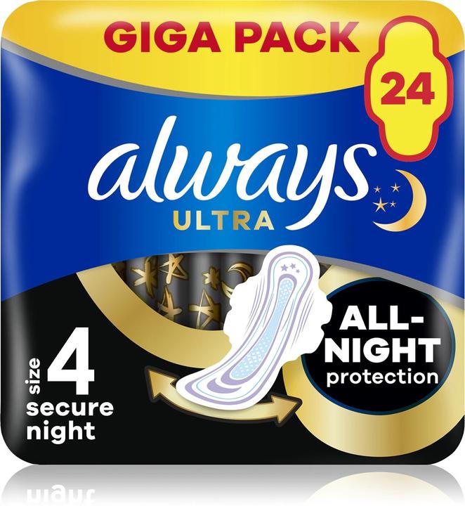 Produktbild Always Ultra Secure Night (24x)