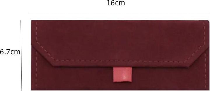 Immagine prodotto Only-Bags.Store Astuccio per occhiali pieghevole a triangolo in velluto Elegante astuccio per occhiali da sole