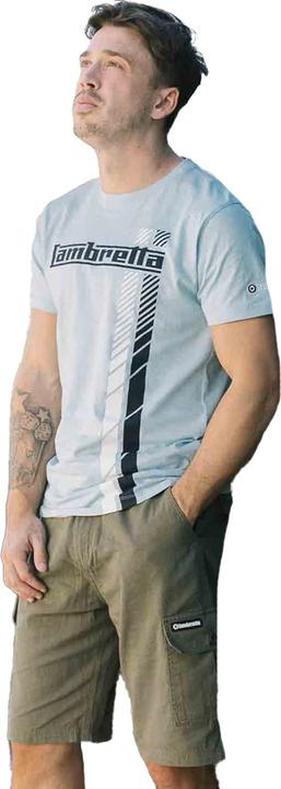 Actual product image Lambretta Mens SS25 Racing Stripe T-Shirt (M)