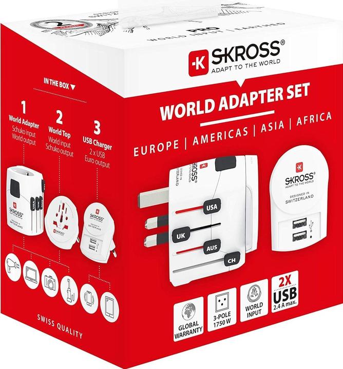 Produktbild Skross Weltreiseadapter PRO+ 2x USB
