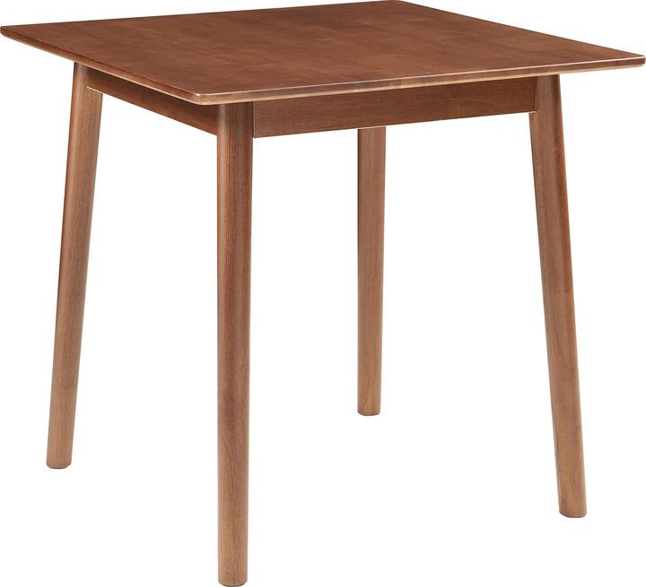 Produktbild En.Casa Esstisch Klijori für 2 Personen 75x75x74 cm Holz Walnussoptik