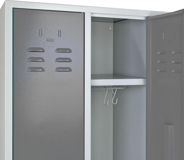 Actual product image ADB Spind Garderobenschrank 3-türig Regular 1775x890x500 mm (89 cm, 177.50 cm)