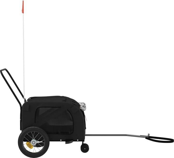 Image du produit VidaXL Remorque vélo chien Noir Tissu Oxford et