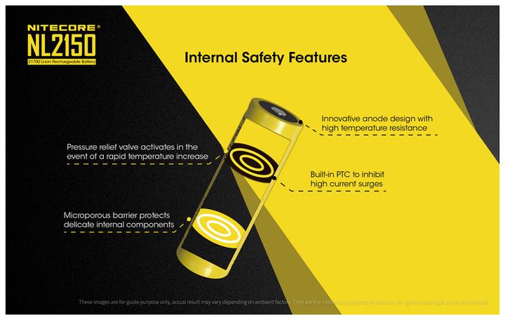 Image du produit Nitecore Li-Ion Akku Typ 21700 - 5000mAh - NL2150