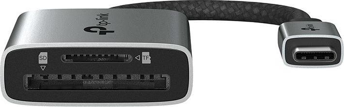 Actual product image TP-Link UA440C USB3.0 Type-C to SD & MicroSD 3.0 Card Reader Silver (USB-C)