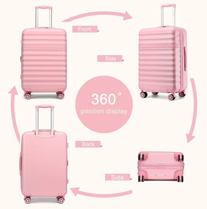 Image du produit Kono 3-teiliges Hartschalenkoffer-Set mit TSA-Schloss (108 l)