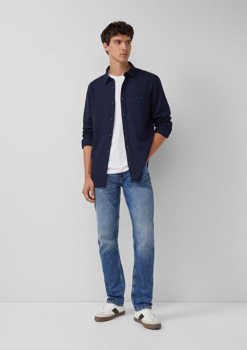 Immagine prodotto s.Oliver Hemd Regular Fit: Baumwollhemd mit Struktur und Brusttasche (M)