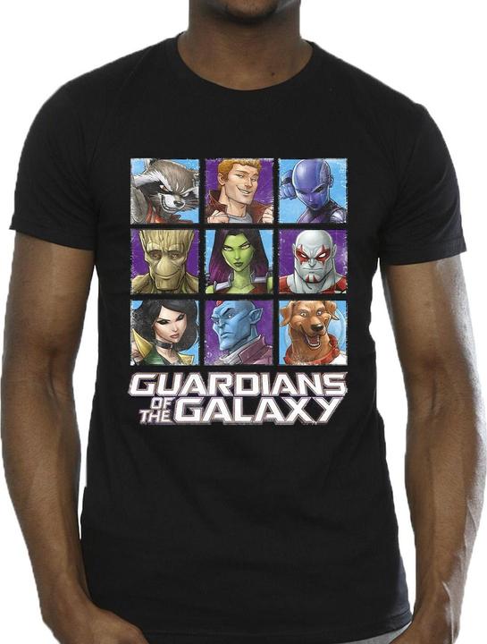 Produktbild Guardians of the Galaxy Character Squares TShirt (XL)