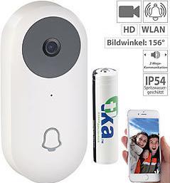 Produktbild Somikon WLAN-HD-Video-Türklingel mit App und Gegensprechfunktion (WLAN)