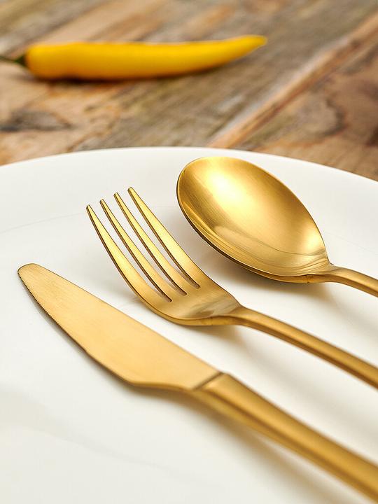 Produktbild Berndorf Tafelbesteck 20tlg ONTARIO PVD Gold (20 Stück, Besteck Set)