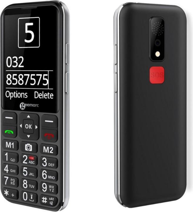 Geemarc CL8600 Seniorenhandy 4G mit grossem Display und Kamera, schwarz (2.80", 2 Mpx)