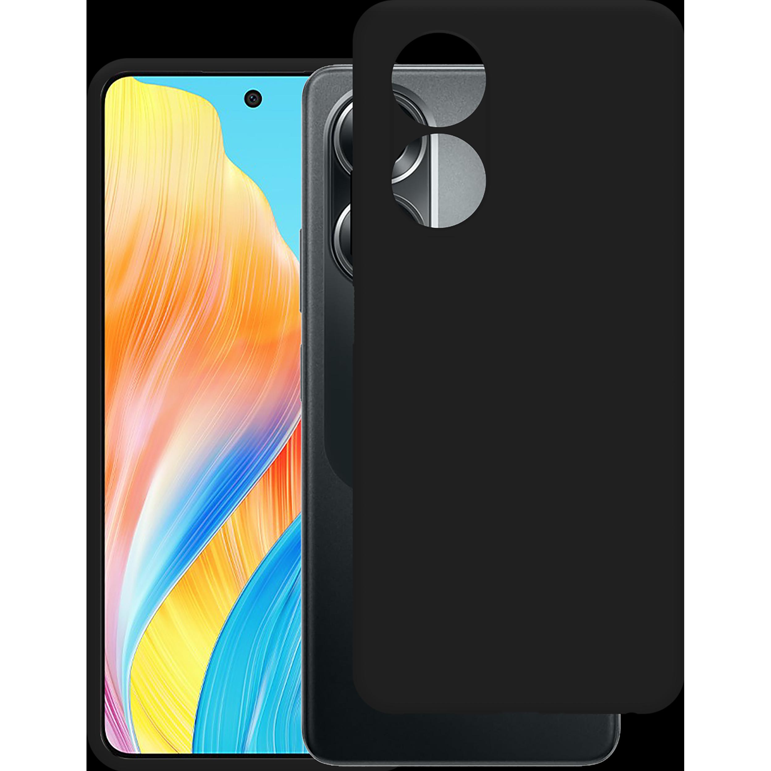 Cazy Silikon Hülle Kompatibel mit Oppo A58 4G - Soft TPU Schutz - (Oppo A58 4G), Smartphone Hülle, Schwarz