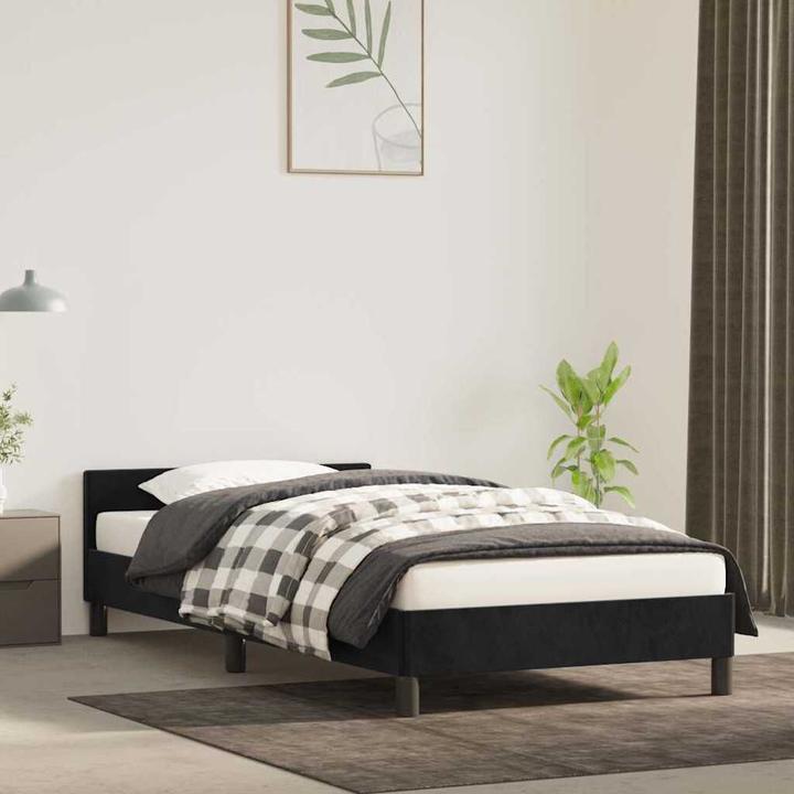 Actual product image vidaXL Bettgestell mit Kopfteil (90 x 200 cm)