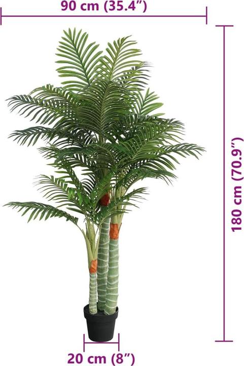 Actual product image vidaXL künstliche Palme (85 cm)