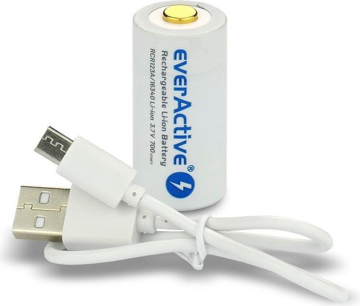 Produktbild Everactive 16340 / RCR123A 3.7V 700 mAh - Akku (1 Stk., RCR123A, 650 mAh)