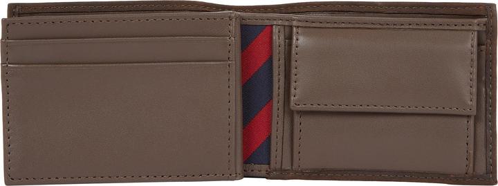 Image du produit Tommy Hilfiger Porte-monnaie pour homme Johnson Mini CC Flap Coin Pocket Pocket en cuir, Brown, On