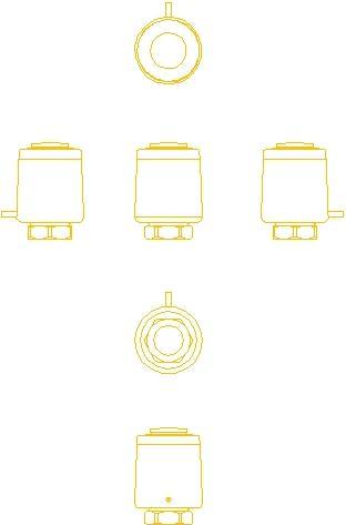 Actual product image Danfoss Thermal drive, TWA-A 230V, RA connector, NC