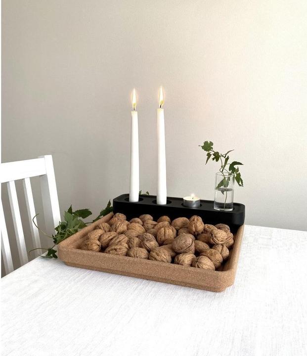 Produktbild Born in Sweden Korkschale natur, 4 cm hoch – vielseitige Schale aus Recyclingkork
