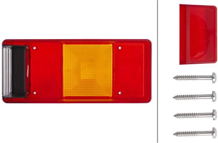 Produktbild Hella Lichtscheibe Rücklicht links für DAF SCANIA CASE IH